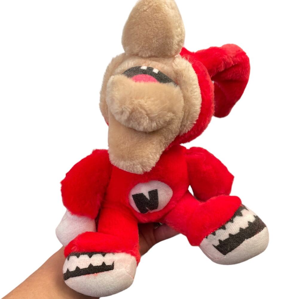 Dominoes Pizza Noid Plush Window Clinger Suction Cup Mascot Korea Red Stuffed